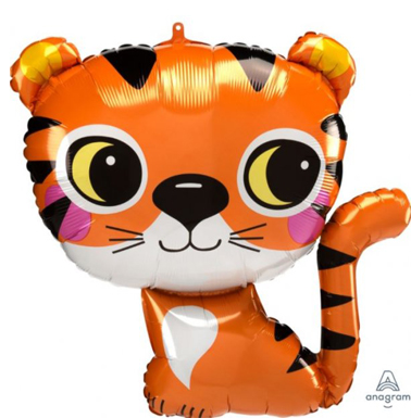 Jungle Safari Animal Tiger Super Shape Mylar Balloon